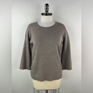 💚 3342. Knit Ribbed Bell Sleeve Top